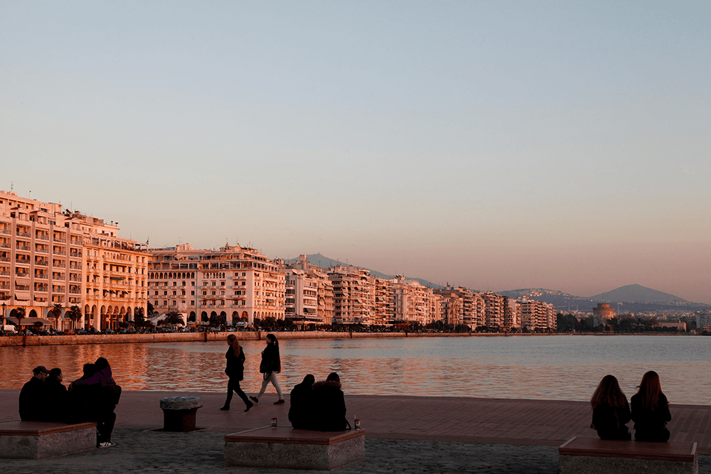 Thessaloniki hamnpromenad