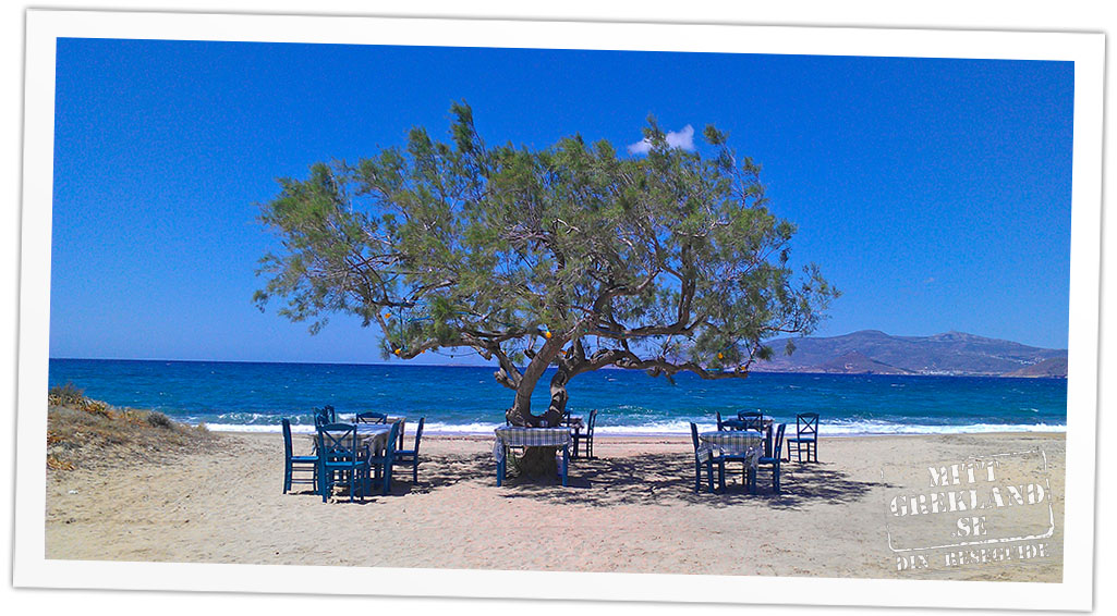 Taverna på stranden Agia Anna Naxos