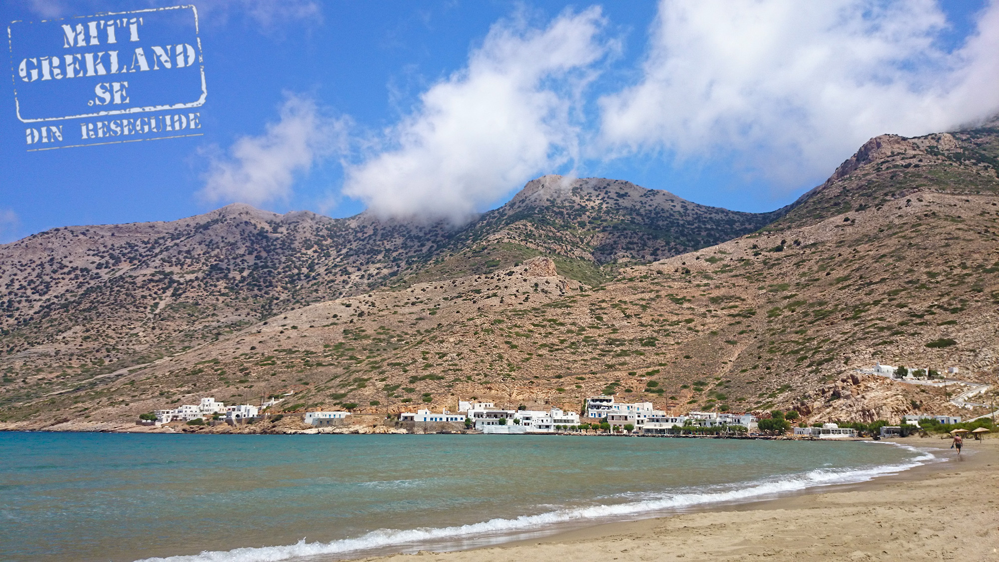 Stranden i Kamares Sifnos